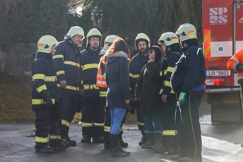 Vichřice Sabine poškodila 10. února 2020 několik střech v Rohozné na Jihlavsku.