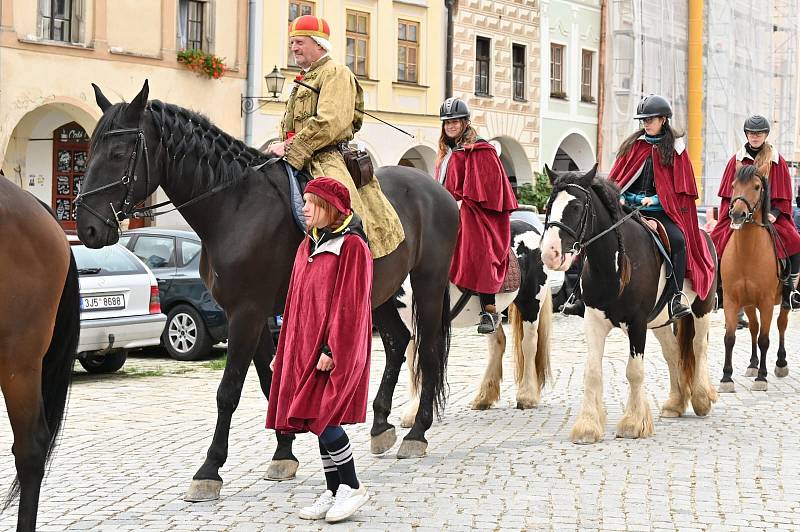 Tradiční slavnost s příjezdem svatého Václava do Telče.