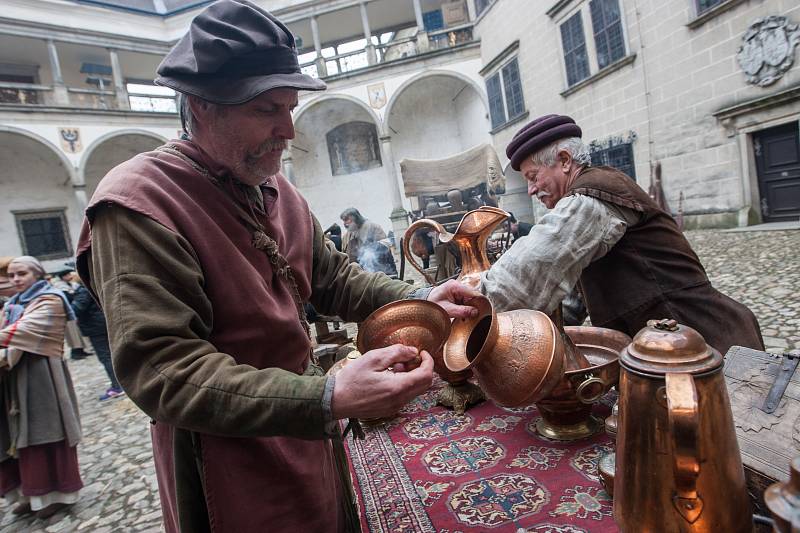 Na telčském zámku natáčí německá televize ZDF hraný dokument o reformátorovi Martinu Lutherovi.