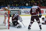 Zápas 41. kola hokejové extraligy mezi HC Dukla Jihlava a HC Sparta Praha.