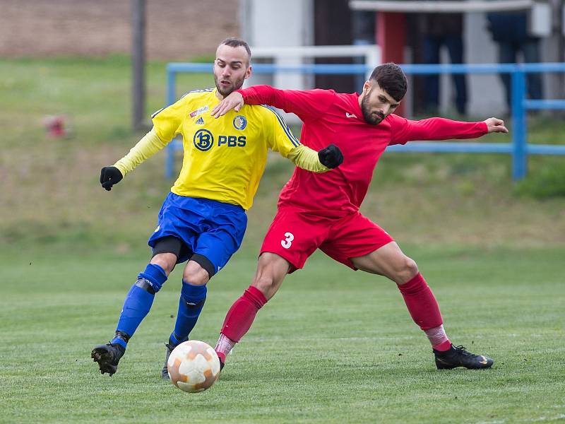 Fotbalové utkání Divize D mezi FSC Stará Říše a PBS Velká Bíteš.