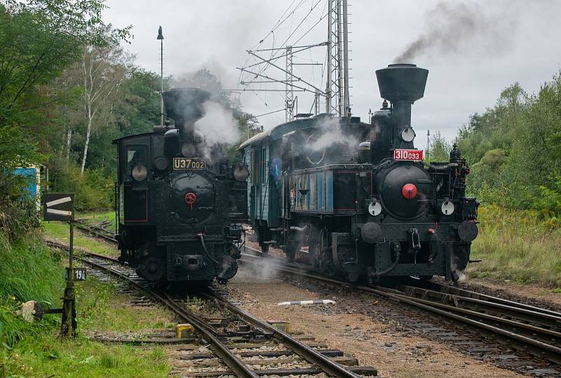 Oslavy dne železnice v Jindřichově Hradci.