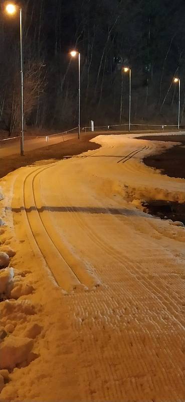 Spolek Lyžařské Jihlavsko na facebooku pravidelně informuje, v jakém stavu je okruh v areálu Českého mlýna. Foto: se souhlasem Lyžařského Jihlavska