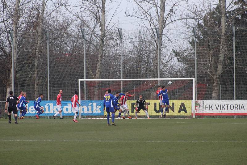 Utkání 12. kola FORTUNA:NÁRODNÍ LIGY mezi Viktorií Žížkov a Vysočinou Jihlava.