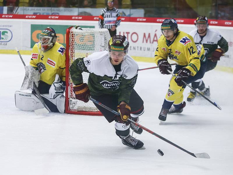 Utkání 22. kola Chance ligy mezi HC Dukla Jihlava a HC Slovan Ústí nad Labem.