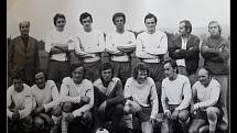 Mužstvo 1. FC Batelov v roce 1977.