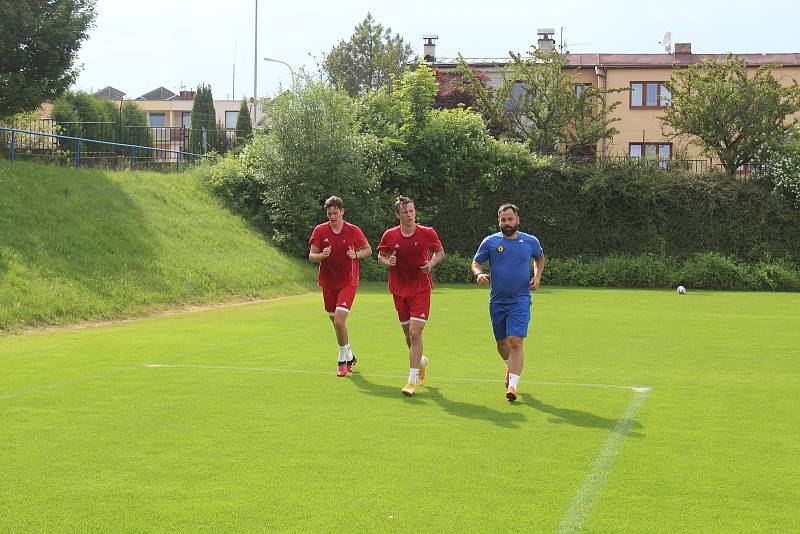 Tomáš Josl na prvním tréninku FC Vysočina před novou sezonou.