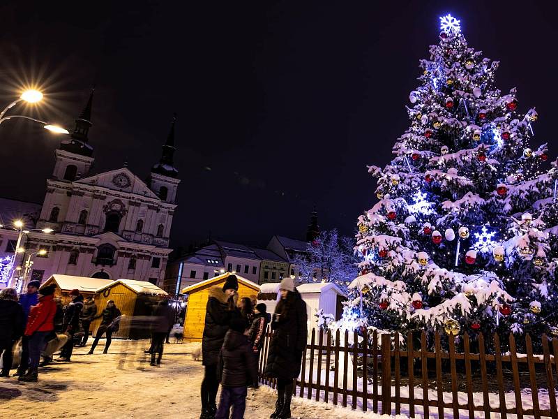 Jihlava předem avizovala, že rozsvícení vánočního stromu bude letos online a čas neprozradila.
