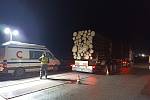 Vysočinští policisté se na dálnici D1 v pátek v noci zaměřili na řidiče nákladních vozů převážejících klády. Rozdali pokuty za 240 tisíc korun.