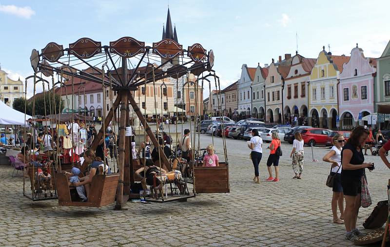 Historické slavnosti v Telči a následné lety balónem.