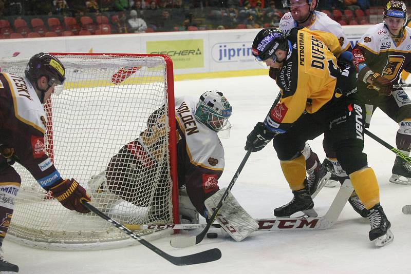 Zápas 36. kola hokejové extraligy HC Dukla Jihlava - HC Verva Litvínov.