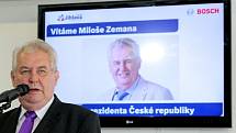 Prezident Miloš Zeman na Vysočině.