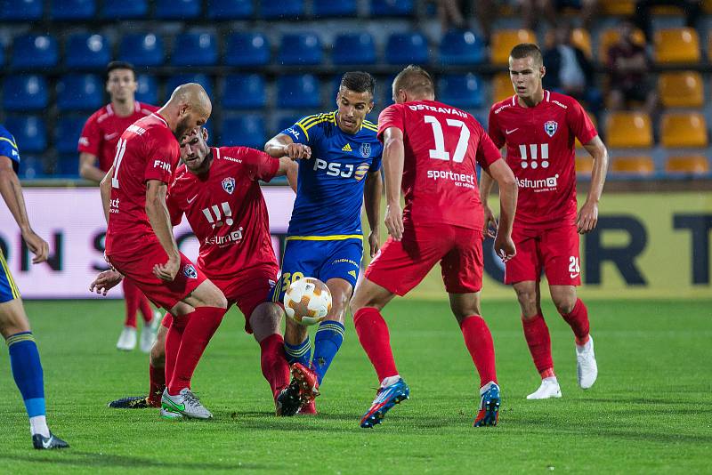 Utkání 6. kola Fortuna národní ligy mezi FC Vysočina Jihlava a FK Vítkovice.