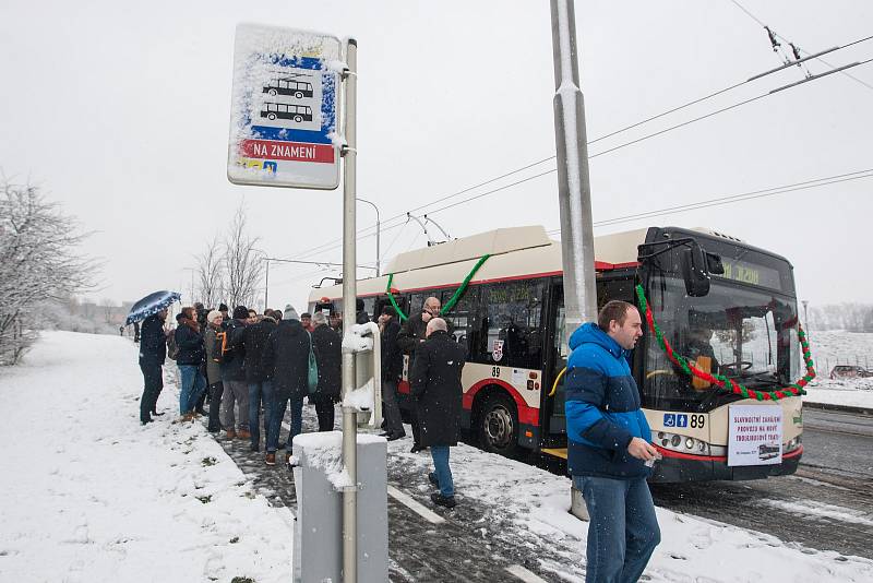 V Jihlavě zahájili provoz nové trolejbusové linky.