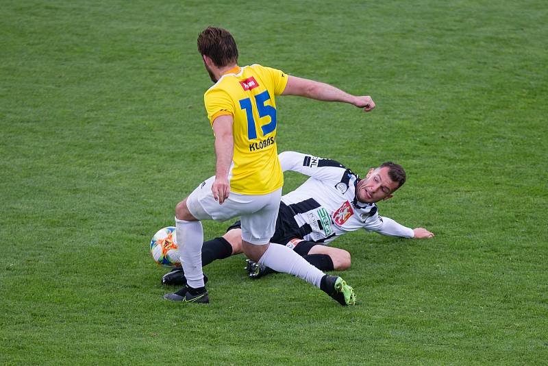 Fotbalové utkání 21. kola FNL mezi FC Vysočina Jihlava a FC Hradec Králové.