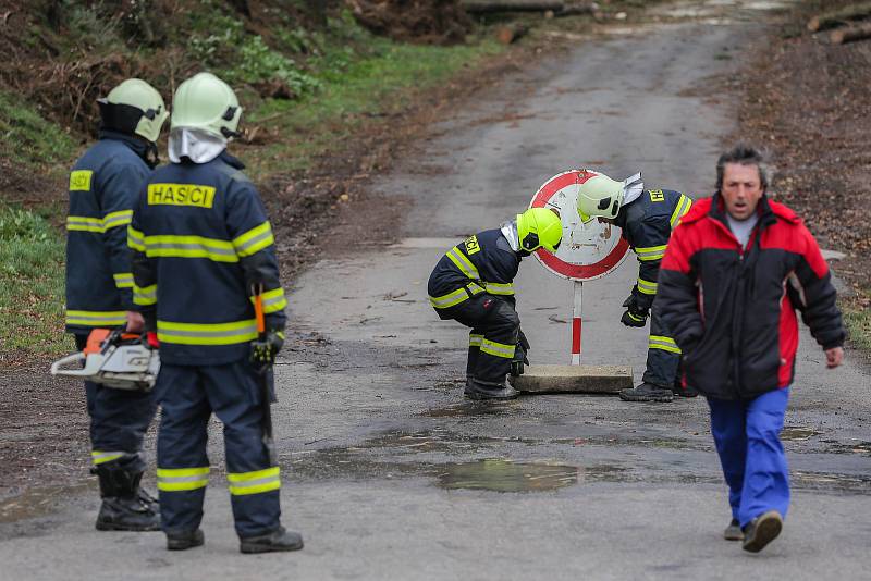 Vichřice na Vysočině.