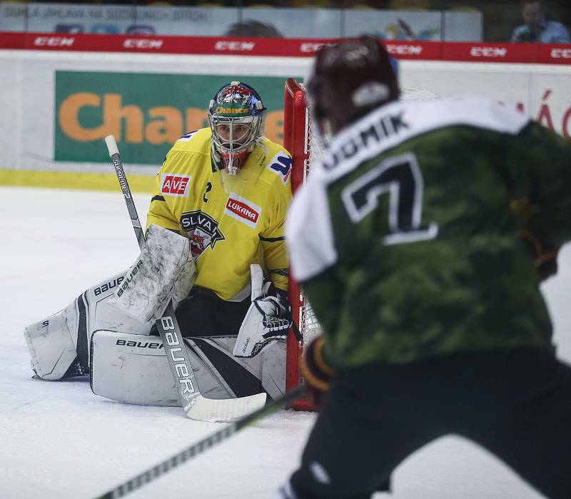 Utkání 22. kola Chance ligy mezi HC Dukla Jihlava a HC Slovan Ústí nad Labem.