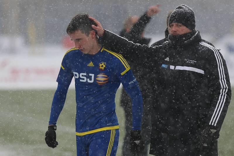 Utkání 21. kola první fotbalové ligy: FC Vysočina Jihlava - FK Jablonec, 17. března v Jihlavě.