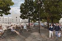 Vizualizace budoucnosti Masarykova náměstí, jak jí vidí architekti z MCA ateliéru.
