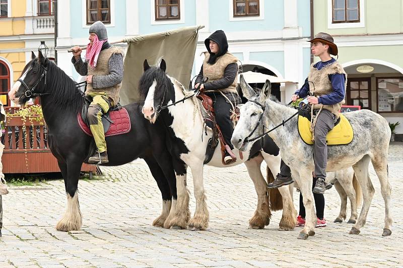 Tradiční slavnost s příjezdem svatého Václava do Telče.