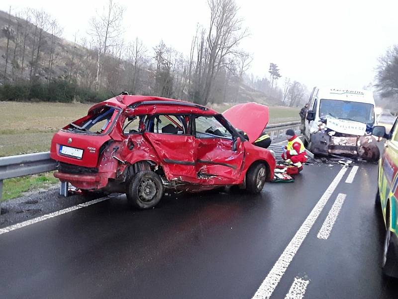 Tragická nehoda u Luk nad Jihlavou. Foto: Hasiči Vysočina