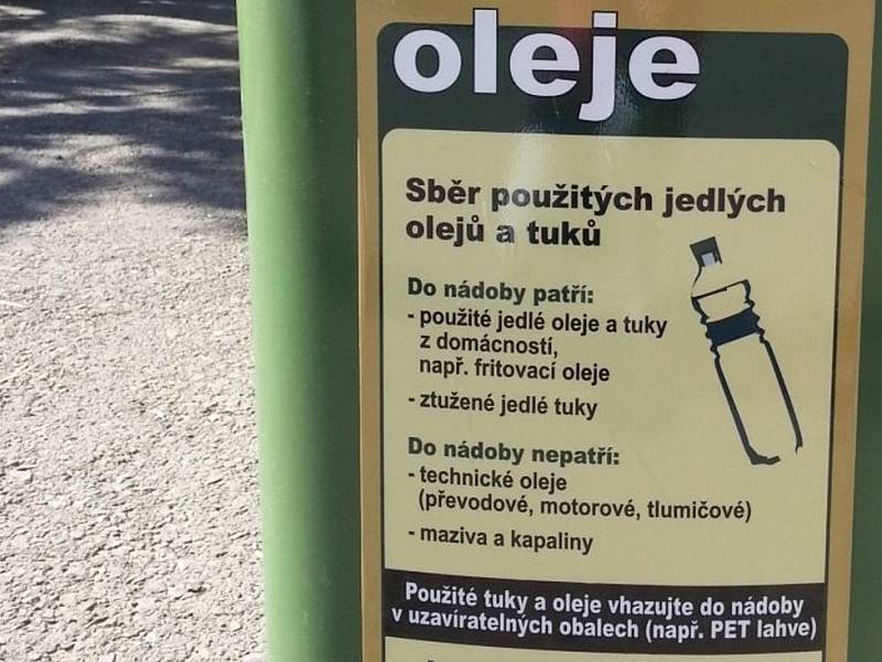 V Jihlavě budou speciální nádoby na použitý jedlý olej a tuky.