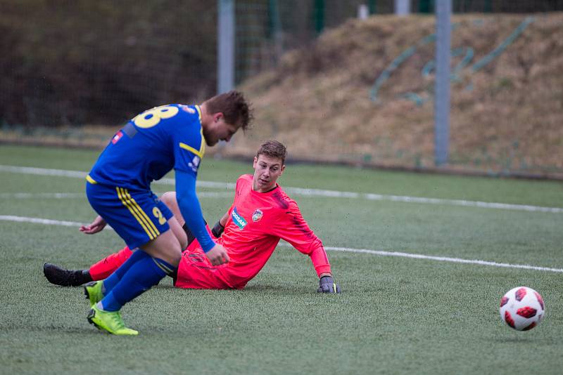 Fotbalové utkání dorostu mezi FC Vysočina Jihlava a FC Viktoria Plzeň.