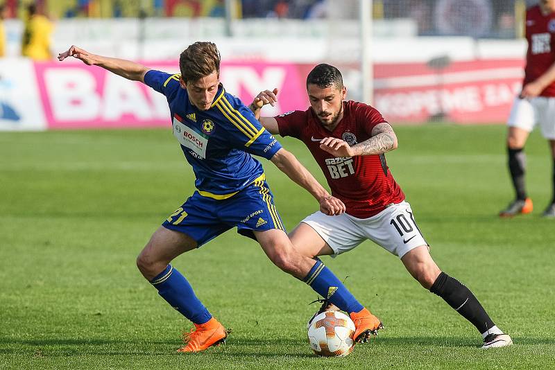 Utkání 28. kola první fotbalové ligy: FC Vysočina Jihlava - AC Sparta Praha.