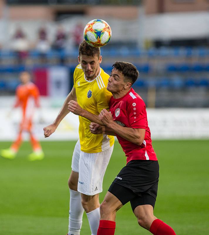 Fotbalové utkání FNL mezi FC Vysočina Jihlava a MFK Chrudim..