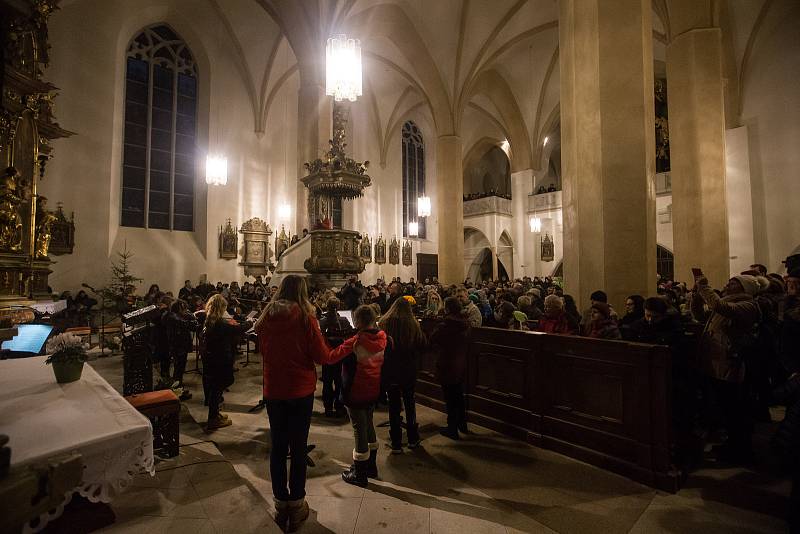 Tříkrálový koncert Základní umělecké školy Jihlava v Kostele sv. Jakuba Většího.