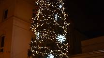 Vánoční strom v Třebíči.