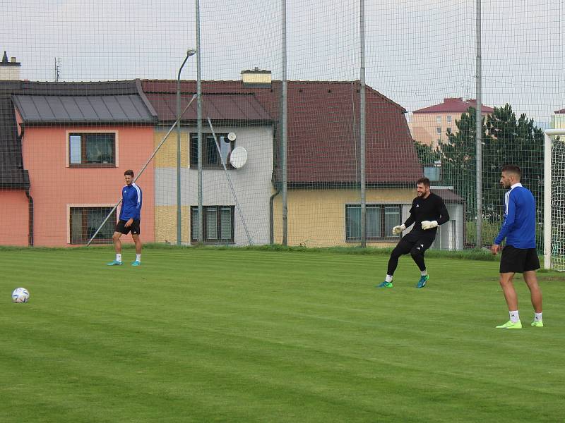 Brankář FC Vysočina Jihlava Adam Jágrik.