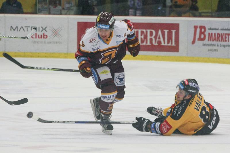 Zápas 36. kola hokejové extraligy HC Dukla Jihlava - HC Verva Litvínov.