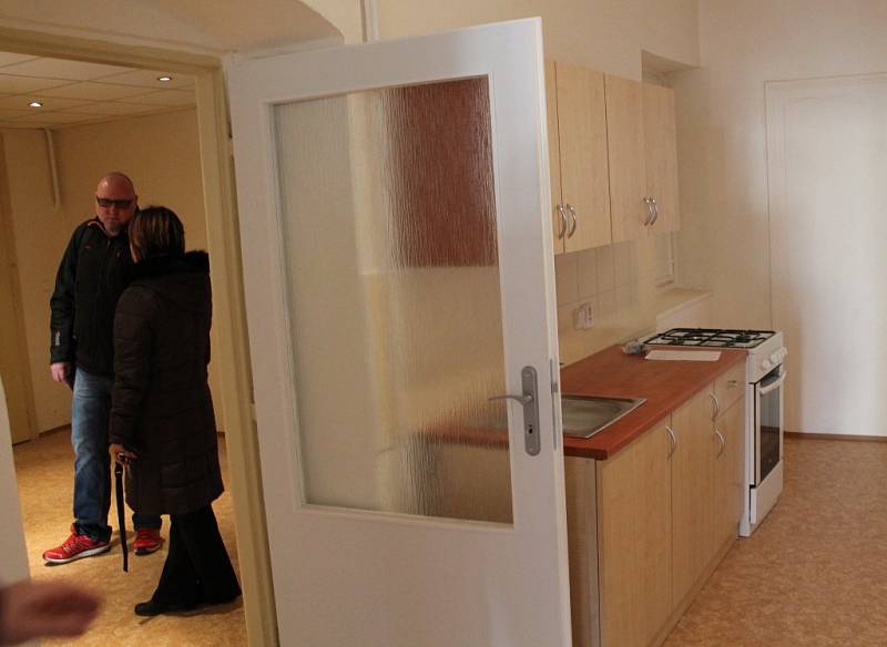 Toto je interiér bytů, které byly nabídnuty uprchlíkům od města Jihlavy.