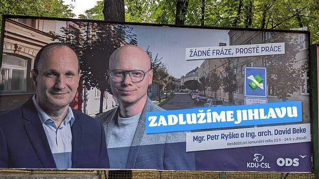 Předvolební plakát ODS upravil opoziční zastupitel Radek Hošek a dal na své sociální sítě. Foto: poskytl Radek Hošek