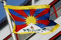 Tibetská vlajka. Ilustrační foto.