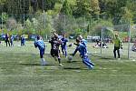 Krajskými vítězi McDonald’s Cupu 2023 na Vysočině v kategorii mladší se stali fotbalisté ZŠ Seifertova Jihlava. Ve finále (v modrém) zdolali soupeře z Kamenice nad Lipou.