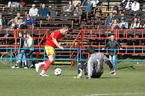 Fotbalová Juniorka FC Vysočina v utkání proti Brumovu.