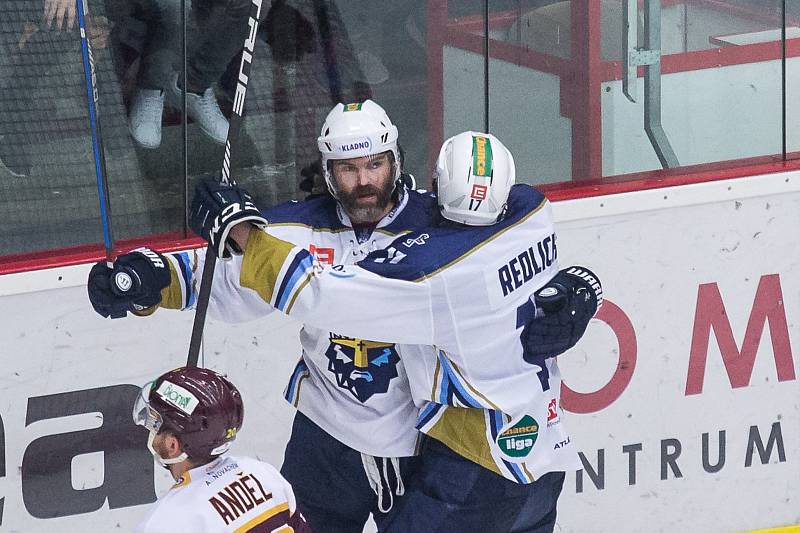 Pátý zápas semifinále play off první hokejové ligy mezi týmy HC Dukla Jihlava a Rytíři Kladno.