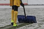 Utkání 21. kola první fotbalové ligy: FC Vysočina Jihlava - FK Jablonec, 17. března v Jihlavě.