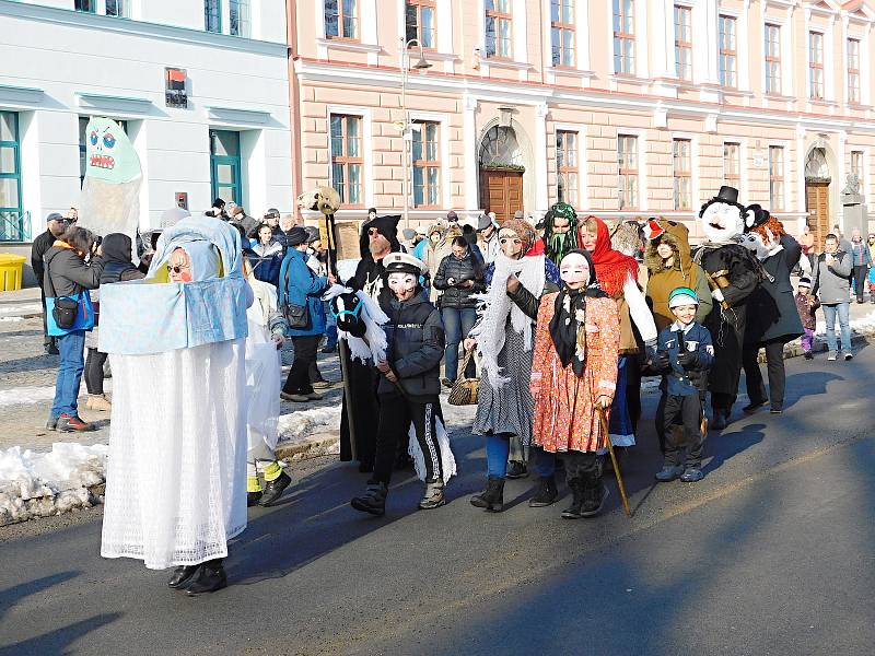 Masopustní průvod v Novém Městě. Foto: Deník/Lenka Mašová