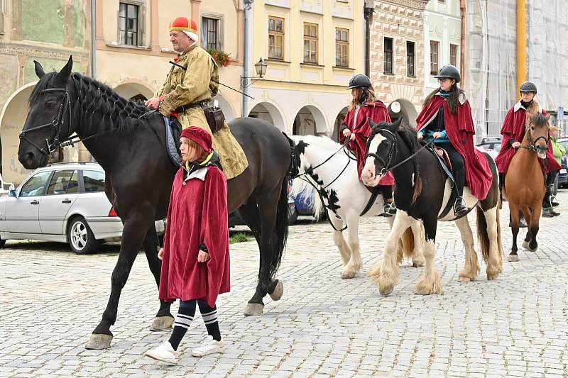 Tradiční slavnost s příjezdem svatého Václava do Telče.