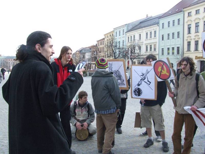 Demonstrace Jihlavské autonomní mládeže.