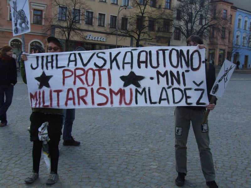 Demonstrace Jihlavské autonomní mládeže.