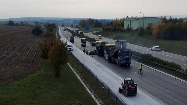 Opravy na dálnici D1. Ilustrační foto