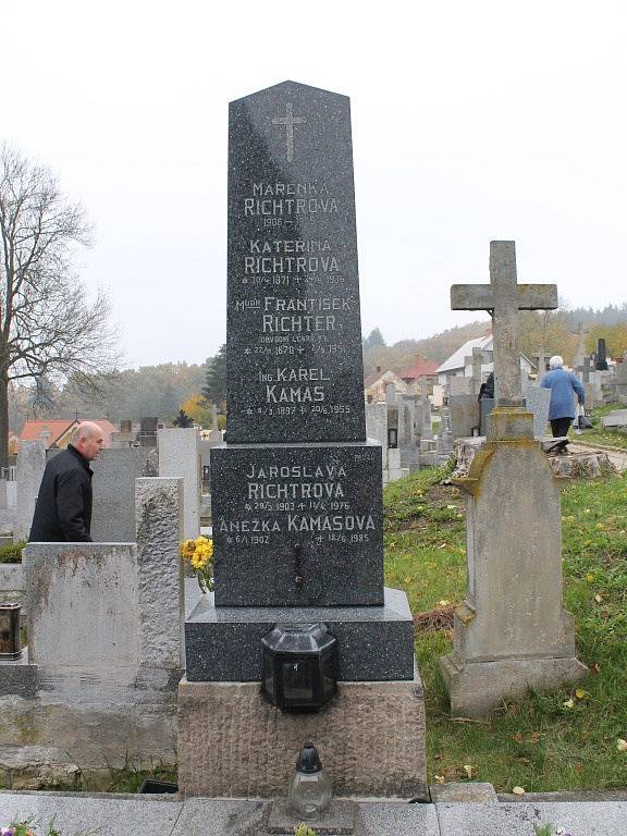 Hrob lékaře Františeka Richtera v Třešti