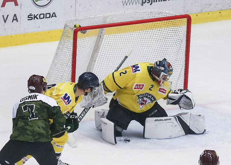 Utkání 22. kola Chance ligy mezi HC Dukla Jihlava a HC Slovan Ústí nad Labem.