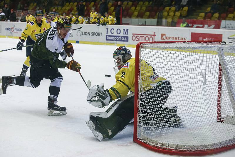 Utkání 22. kola Chance ligy mezi HC Dukla Jihlava a HC Slovan Ústí nad Labem.