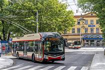 Opravený dopravní terminál u vlakového nádraží v Jihlavě. Foto: poskytlo město Jihlava