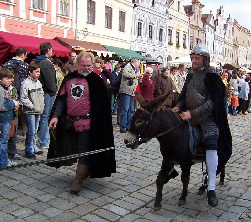 Příjezd sv. Václava na oslu.